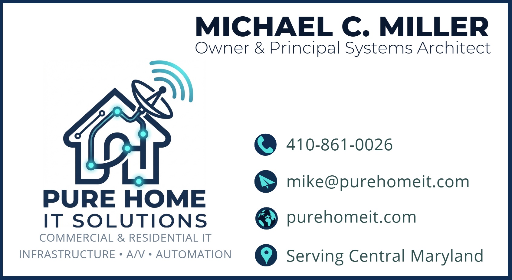 Pure Home IT Solutions Business Card